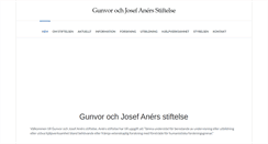 Desktop Screenshot of anerstiftelsen.com
