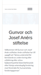 Mobile Screenshot of anerstiftelsen.com